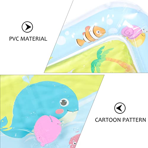 jojofuny ser of 2 Inflatable Tummy Time Water mat Infants Tummy time Toys for Babies 0- 6 Months Tummy time Water mat Water Mat Inflatable