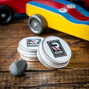 Red Dirt Derby 2 oz (2 Packs - 1 oz Each) Tungsten Putty Weights for Pinewood Car Racing and Fishing