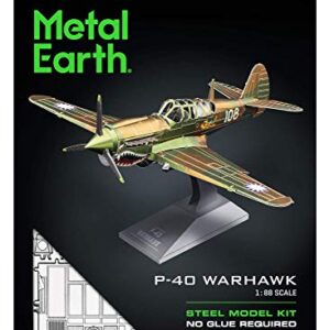 Metal Earth The Curtiss P-40 Warhawk Aircraft 3D Metal Model Kit Fascinations