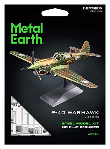 Metal Earth The Curtiss P-40 Warhawk Aircraft 3D Metal Model Kit Fascinations