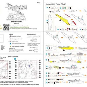 Metal Earth The Curtiss P-40 Warhawk Aircraft 3D Metal Model Kit Fascinations