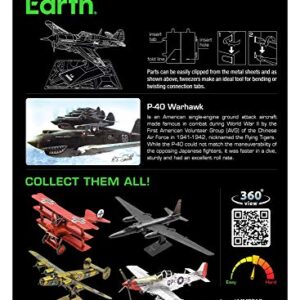 Metal Earth The Curtiss P-40 Warhawk Aircraft 3D Metal Model Kit Fascinations