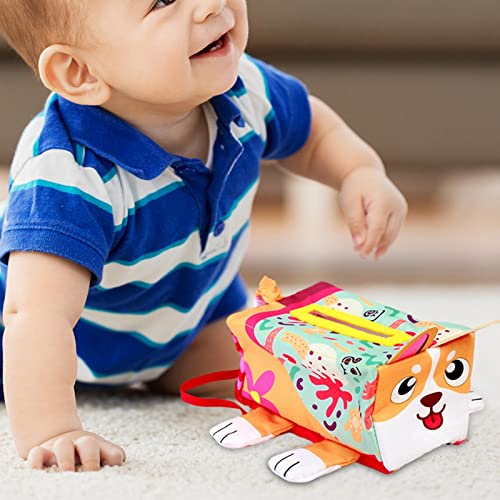 predolo Dog Shaped Baby Tissue Soft Stuffed for Boys and Girls