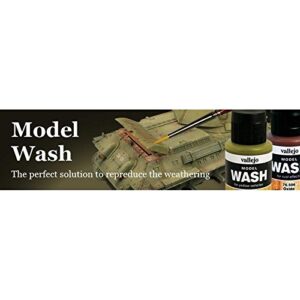 Vallejo Oiled Earth Model Wash, VJ76521, 1.18 Fl Oz (Pack of 1)
