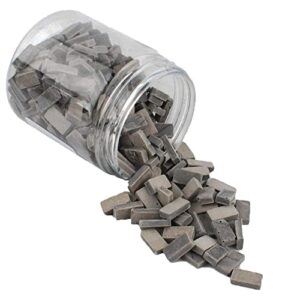 baenrcy 250pcs brick building set dollhouse miniature bricks mini bricks model (grey, 1:35)