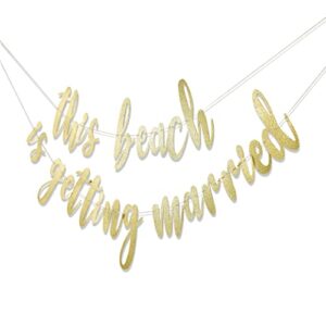 Bachelorette Banner - This beach is getting married banner, Beach Bachelorette banner，beach bachelorette banner, tropical bach, final flamingle, Beach bach