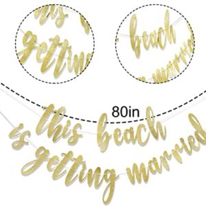 Bachelorette Banner - This beach is getting married banner, Beach Bachelorette banner，beach bachelorette banner, tropical bach, final flamingle, Beach bach