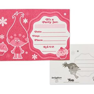 American Greetings Trolls Invite and Thank-You Combo Pack, 8-Count