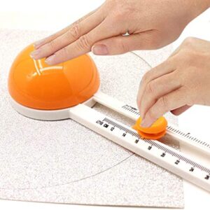rotary cutters circular paper cutter,rotary circle cutter for children cut circle paper trimmer cards cutters multi-functional round cutting knife model diy cards making manual cutting tool