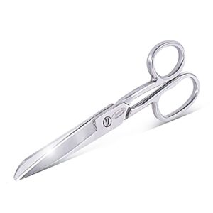newness fabric scissors, heavy duty all metal stainless steel craft scissors, multi-purpose professional sharp shears for tailor dressmaker craft cutting cloth leather canvas denim paper, 6.5 inch