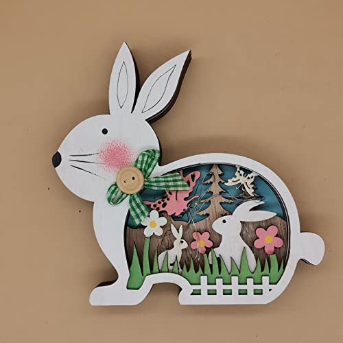 2 Easter Bunny Wooden Room Children Room