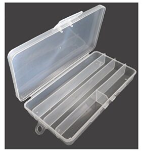 stow-away plastic storage box with 5 compartments : (pack of 2 pcs.)