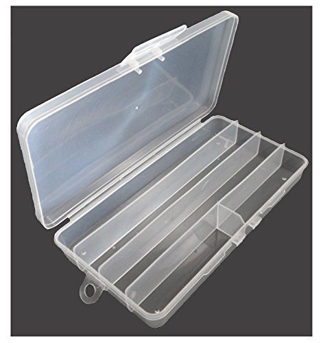 Stow-Away Plastic Storage Box with 5 Compartments : (Pack of 2 Pcs.)