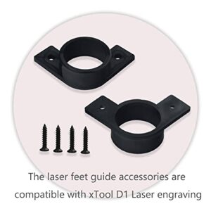 Laser Feet Guide with Screw for xTool D1 Compatible with xTool D1 Laser Cutter and Engraver Machine (4 Pcs)