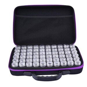 60 slots diamond embroidery box diamond painting accessory storage case container diy art craft jewelry beads sewing pills organizer holder clear plastic beads cross stitch zipper storage bag boxes