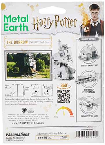 Fascinations Metal Earth Harry Potter The Burrow 3D Metal Model Kit