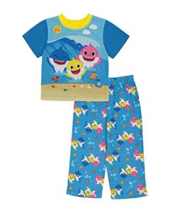 nickelodeon boys’ baby shark pajama set, splash 2, 4t
