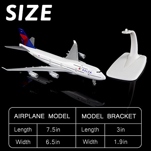 Busyflies 1:300 Scale Delta Boeing 747 Airplane Models Alloy Diecast Plane Model