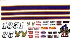 indy car decals for pine derby cars