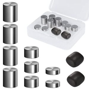 pinewood car derby weights 4 oz 3 size cylindrical tungsten weights & putty kit with case to speed up your car (4oz-11p)