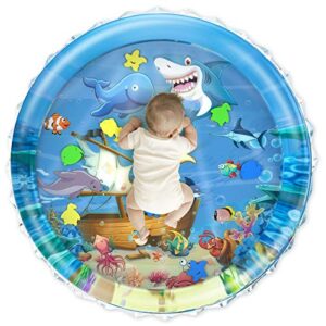 ihaha 40”x40” baby tummy time water play mat, infant baby water mat toys for 0 3 6 9 12 months newborn infant toddler boy girl