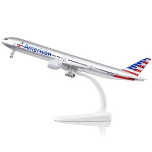 lose fun park 1/300 diecast airplanes model american plane model boeing 777 model airplane for collections & gifts