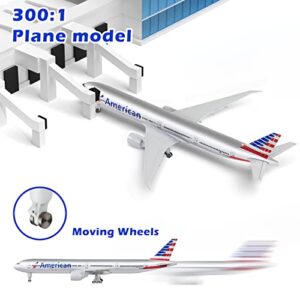 Lose Fun Park 1/300 Diecast Airplanes Model American Plane Model Boeing 777 Model Airplane for Collections & Gifts