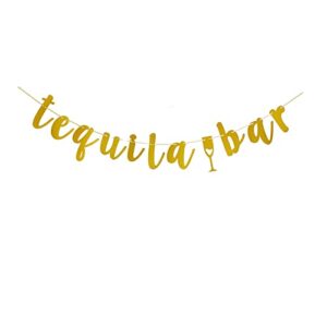 tequila bar gold banner sign for mexican theme party bunting decorations garlands