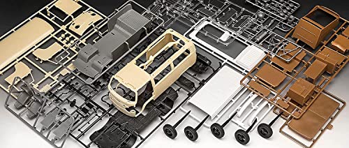 Revell 07676 Volkswagen T2 Camper (Easy-Click) Model Kit 1:24 Scale, Unvarnished