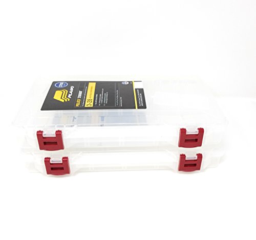 Plano Molding/HG Crafting Large Stowaway Tackle or Craft Organizer in a 2-Pack Storage Box with a Retractable Tool Holder