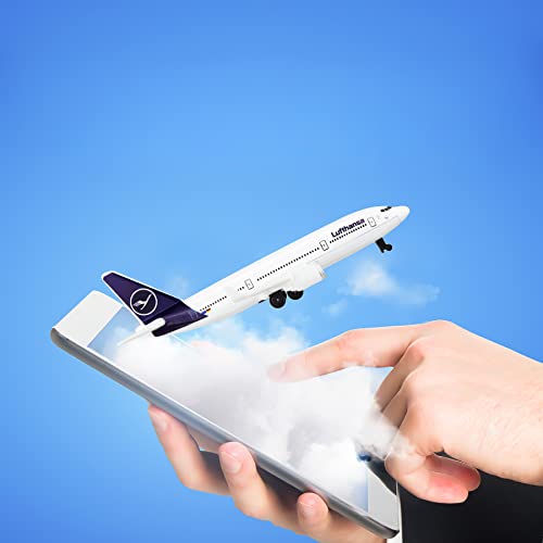 EcoGrowth Model Planes Lufthansa Airplane Model Airplane Toy Plane die-cast Planes for Collection & Gifts for Christmas, Birthday