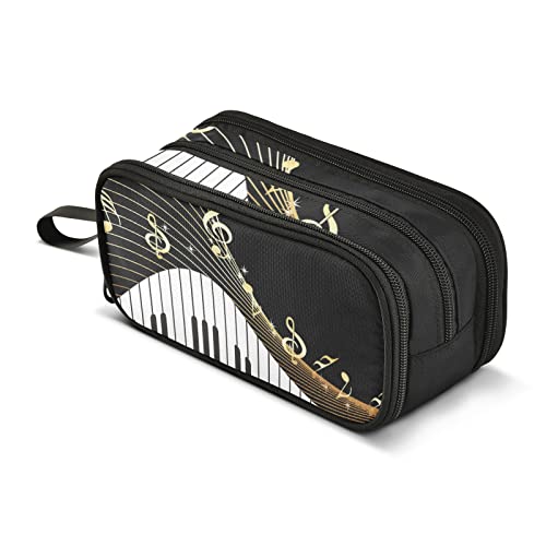 Emelivor Musical Instrument Pencil Case Big Capacity Pencil Pouch Pencil Bags with Zipper Pencil Box for Girls Boys Women Adults Kids Students Office School Supplies Pen Case Organizer