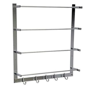 DNYSYSJ Wire Spool Rack,Wire Spool Wall Mount Rack,Conduit Display & Storage Holder 4 Rods with 5 Hooks