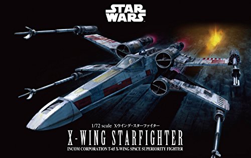 Bandai Hobby Star Wars 1/72 X-Wing Star Fighter Building Kit, Multi, 8" (BAN191406)