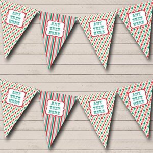 bubblegum style circus personalized carnival fete street party bunting banner
