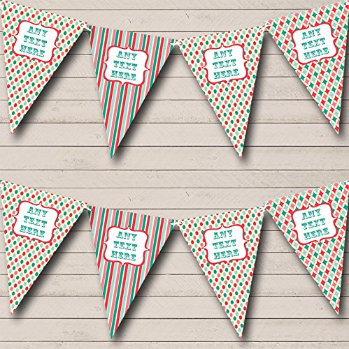 Bubblegum Style Circus Personalized Carnival Fete Street Party Bunting Banner