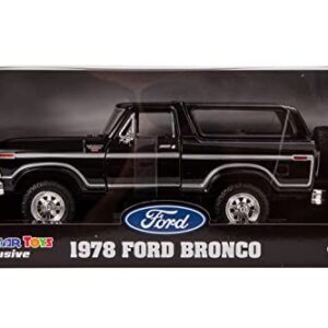 1978 Ford Bronco Ranger XLT 1:24 Diecast Model Car SUV SUT Black with Cap Truck Motormax 79371