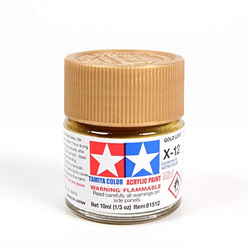 Tamiya Acrylic Mini X-12 Gold Leaf 10Ml Bottle