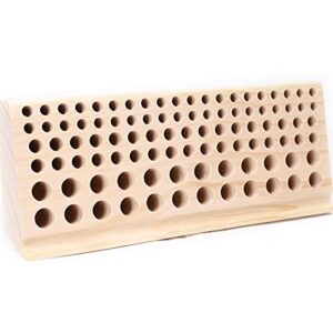 98 holes wood tool rack leather wooden stamps stand holder organizer for diy craft