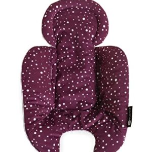 4moms RockaRoo and MamaRoo Infant Insert for Newborn Baby and Infant, Machine Washable, Soft, Plush Fabric, Reversible Design, Maroon
