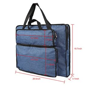 Students Water-Resistant Artist Portfolio Tote Bag for Art Supplies Storage 8K Drawing Board Carry Shoulder Bag Sketch Pad Art Board Bag Art Supplies Storage Tote Bag Durable Art Portfolio Case