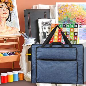 Students Water-Resistant Artist Portfolio Tote Bag for Art Supplies Storage 8K Drawing Board Carry Shoulder Bag Sketch Pad Art Board Bag Art Supplies Storage Tote Bag Durable Art Portfolio Case