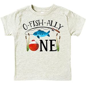o-fish-ally- one boys 1st birthday shirt for baby boys first birthday outfit natural heather shirt 12 months