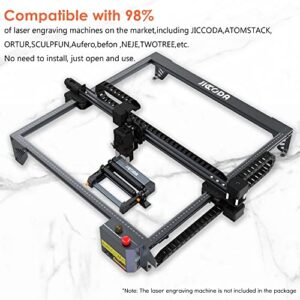 JICCODA Laser Rotary Roller for Laser Engraver,Laser Rotary Attachment Y-axis 360° Rotation for Engraving Cylindrical Objects of Different Sizes and Longer Objects.7 Position Adjustment.