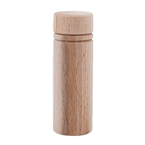 Timesuper Wooden Hand Sewing Needles Storage Tube Toothpick Holder Portable Needle Case Holder Sewing Craft Tools,L