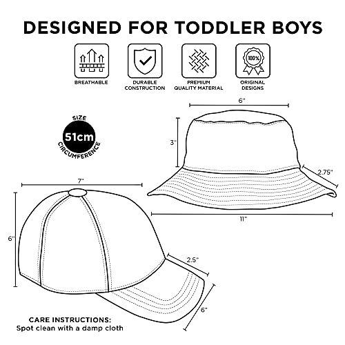 Mattel Toddler Sun Hat, Or Thomas & Friends Kids Bucket Hat and Matching Baseball Cap for Boys, Age 2-4