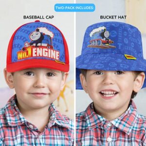 Mattel Toddler Sun Hat, Or Thomas & Friends Kids Bucket Hat and Matching Baseball Cap for Boys, Age 2-4