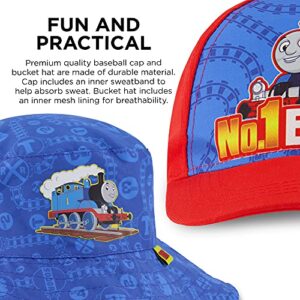 Mattel Toddler Sun Hat, Or Thomas & Friends Kids Bucket Hat and Matching Baseball Cap for Boys, Age 2-4