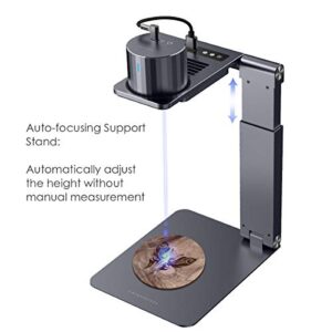 LaserPecker 1 Pro Laser Engraving Machine, Laser Engraver Mini 405nm Wavelength Laser Etcher, 0.15mm High Precision Engraver for Felt Leather Wood (No for Metal) - with Auto Focus Stand