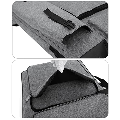 4K Artist Portfolio Case Waterproof Drawing Board Backpack Adjustable Large Canvas Shoulder Bag Sketching Art Supplies Carry Bag Travel Tote Artist Portfolio for Drawing Pad Artwork Project